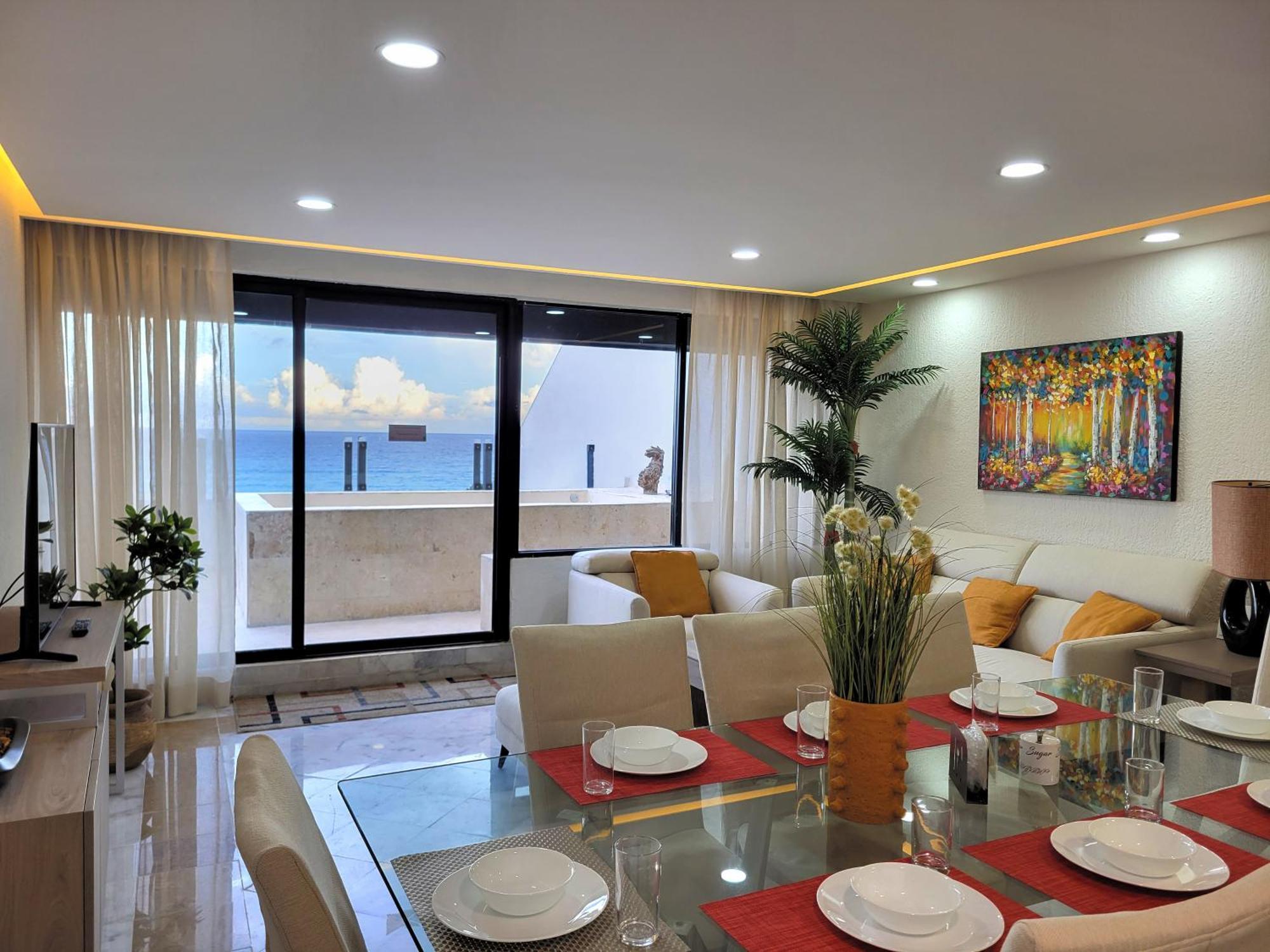 Beachfront Getaway Condo Канкун Екстер'єр фото