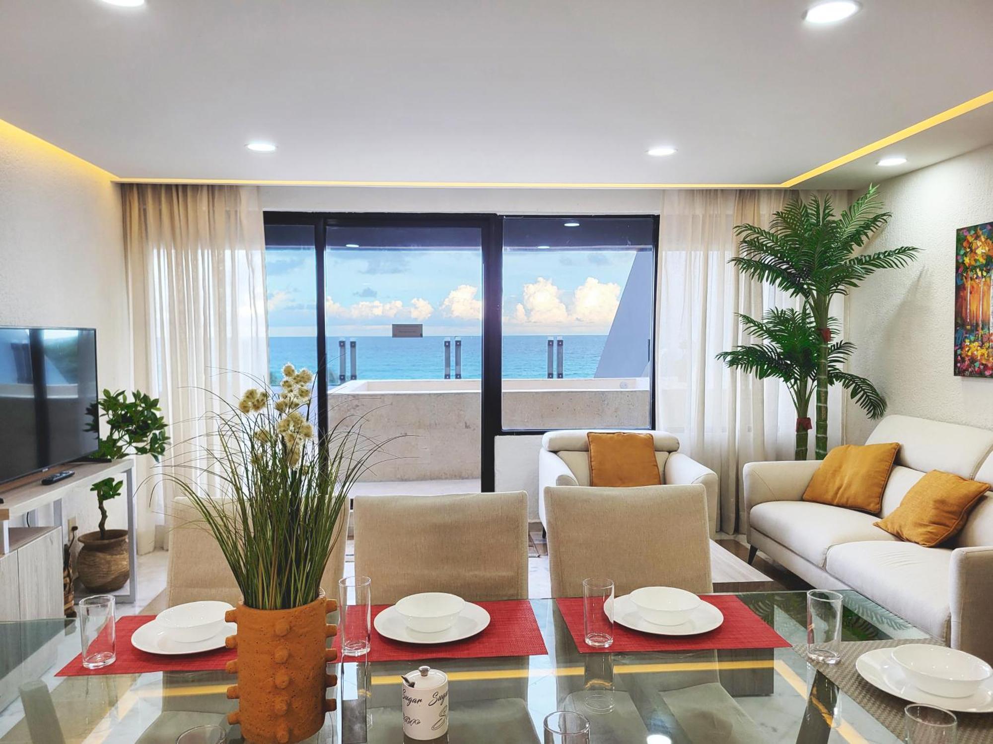 Beachfront Getaway Condo Канкун Екстер'єр фото